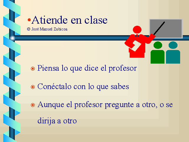 Atiende en clase 